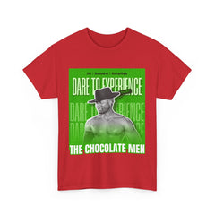 Dare to Experience Unisex Heavy Cotton Tee - The Chocolate Men Graphic Tee - The Chocolate Men UK