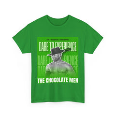 Dare to Experience Unisex Heavy Cotton Tee - The Chocolate Men Graphic Tee - The Chocolate Men UK