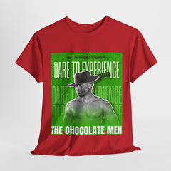 Dare to Experience Unisex Heavy Cotton Tee - The Chocolate Men Graphic Tee - The Chocolate Men UK