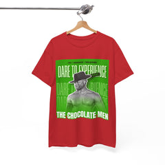 Dare to Experience Unisex Heavy Cotton Tee - The Chocolate Men Graphic Tee - The Chocolate Men UK