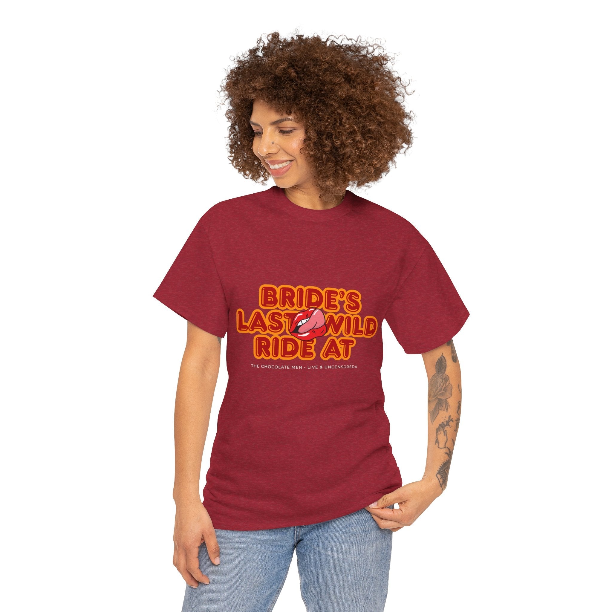 Bride's Last Wild Ride Unisex Heavy Cotton Tee - The Chocolate Men UK