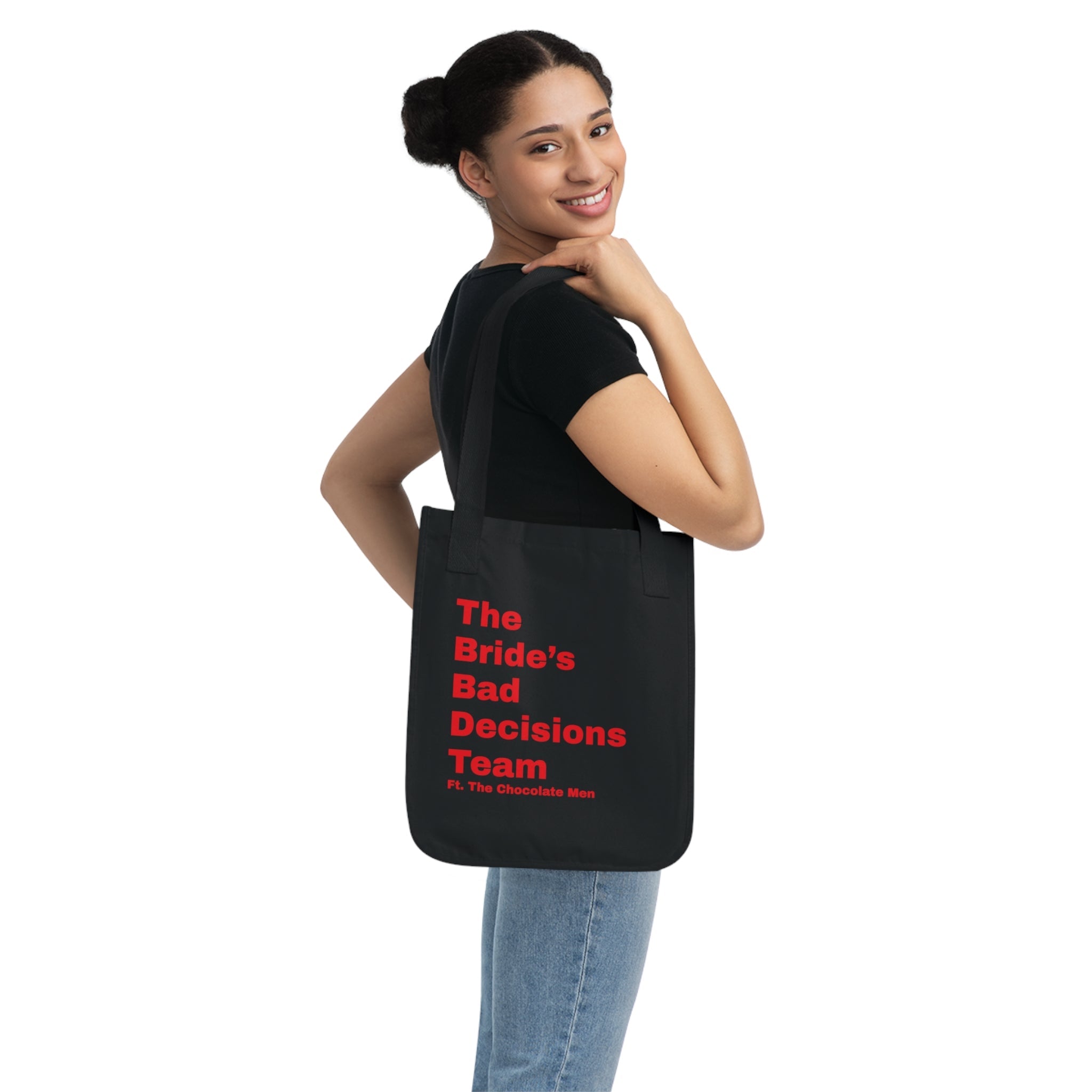 The Bride's Bad Decisions Team Organic Canvas Tote Bag - The Chocolate Men UK