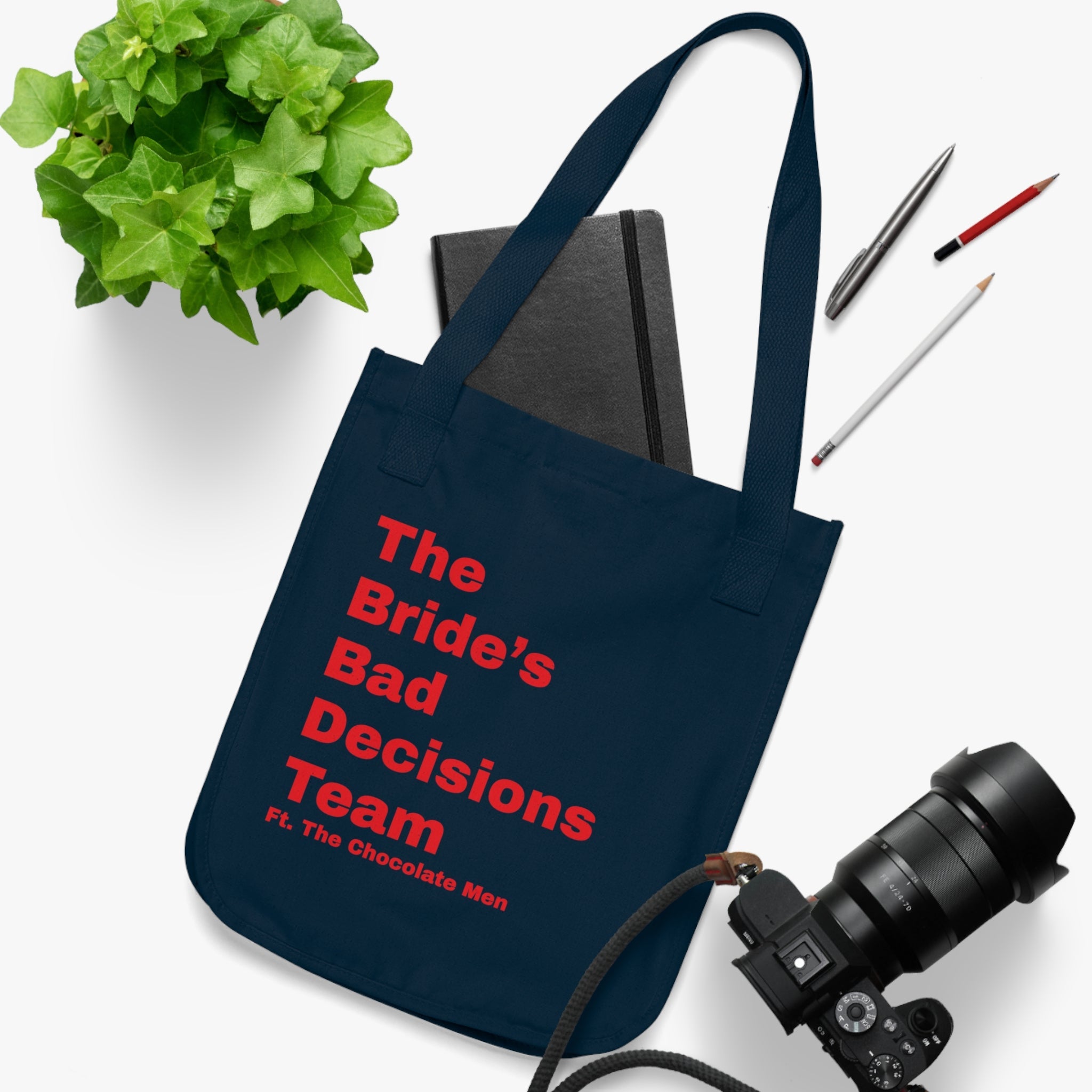 The Bride's Bad Decisions Team Organic Canvas Tote Bag - The Chocolate Men UK