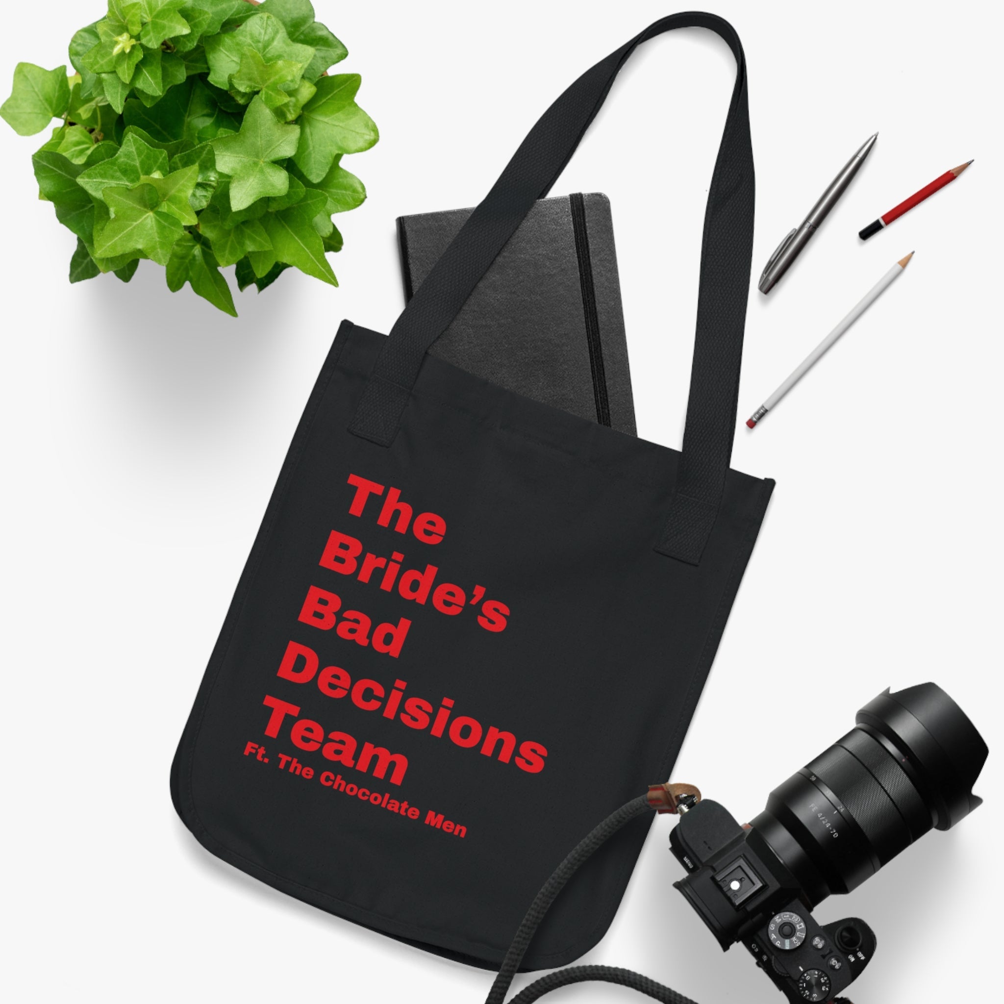 The Bride's Bad Decisions Team Organic Canvas Tote Bag - The Chocolate Men UK