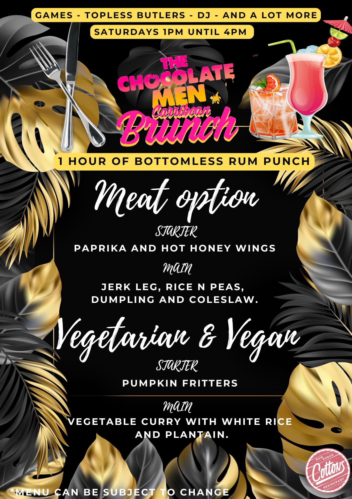 The Chocolate Men Bottomless Brunch - The Chocolate Men UK